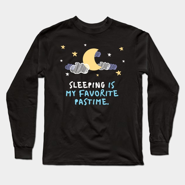 sleeping Long Sleeve T-Shirt by magnifique clothing